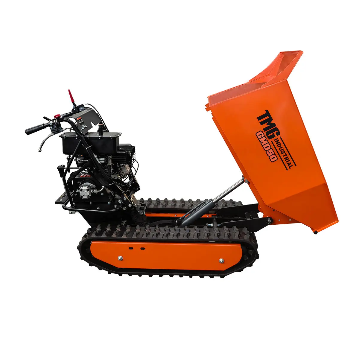 500 kg Tracked Dumper, Hydraulic Tipping, 196cc 6.5 HP Gas Engine, 3-Speed Transmission, TMG-GMD50 - Image 20