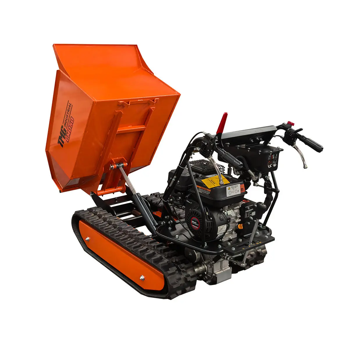 500 kg Tracked Dumper, Hydraulic Tipping, 196cc 6.5 HP Gas Engine, 3-Speed Transmission, TMG-GMD50 - Image 22