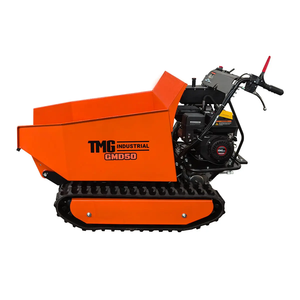 500 kg Tracked Dumper, Hydraulic Tipping, 196cc 6.5 HP Gas Engine, 3-Speed Transmission, TMG-GMD50 - Image 3
