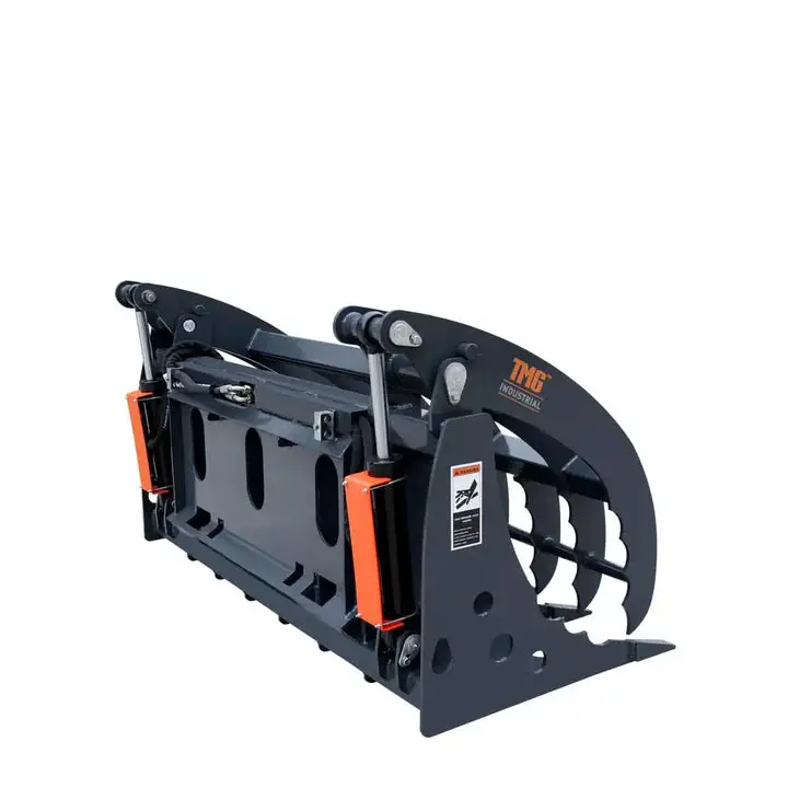 1.83 m Skid Steer Root Rake Clamshell Grapple, Universal Mount, 1.37 m Jaw Opening, 1360 kg Capacity, TMG-SRR75 - Image 5