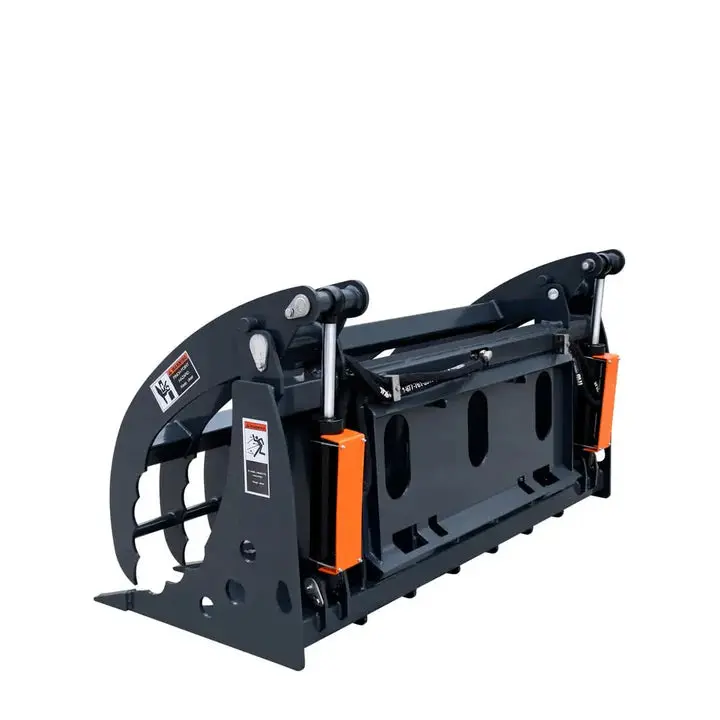 1.83 m Skid Steer Root Rake Clamshell Grapple, Universal Mount, 1.37 m Jaw Opening, 1360 kg Capacity, TMG-SRR75 - Image 7