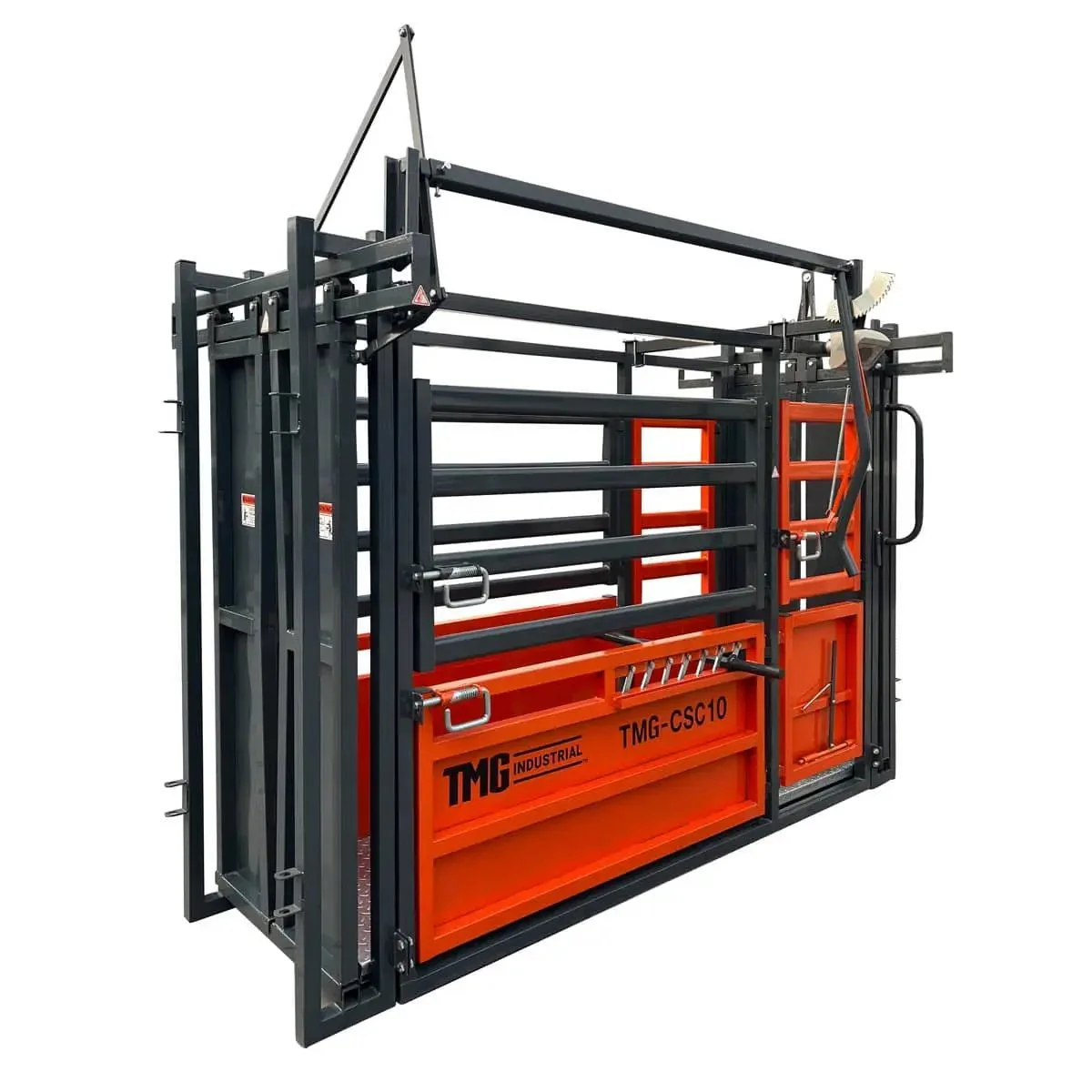 3m (10’) Cattle Work Chute, 2040 kg (4500 lb) Weight Scale, Side Exit, Upper/Lower Swing Openings, TMG‑CSC10 - Image 3