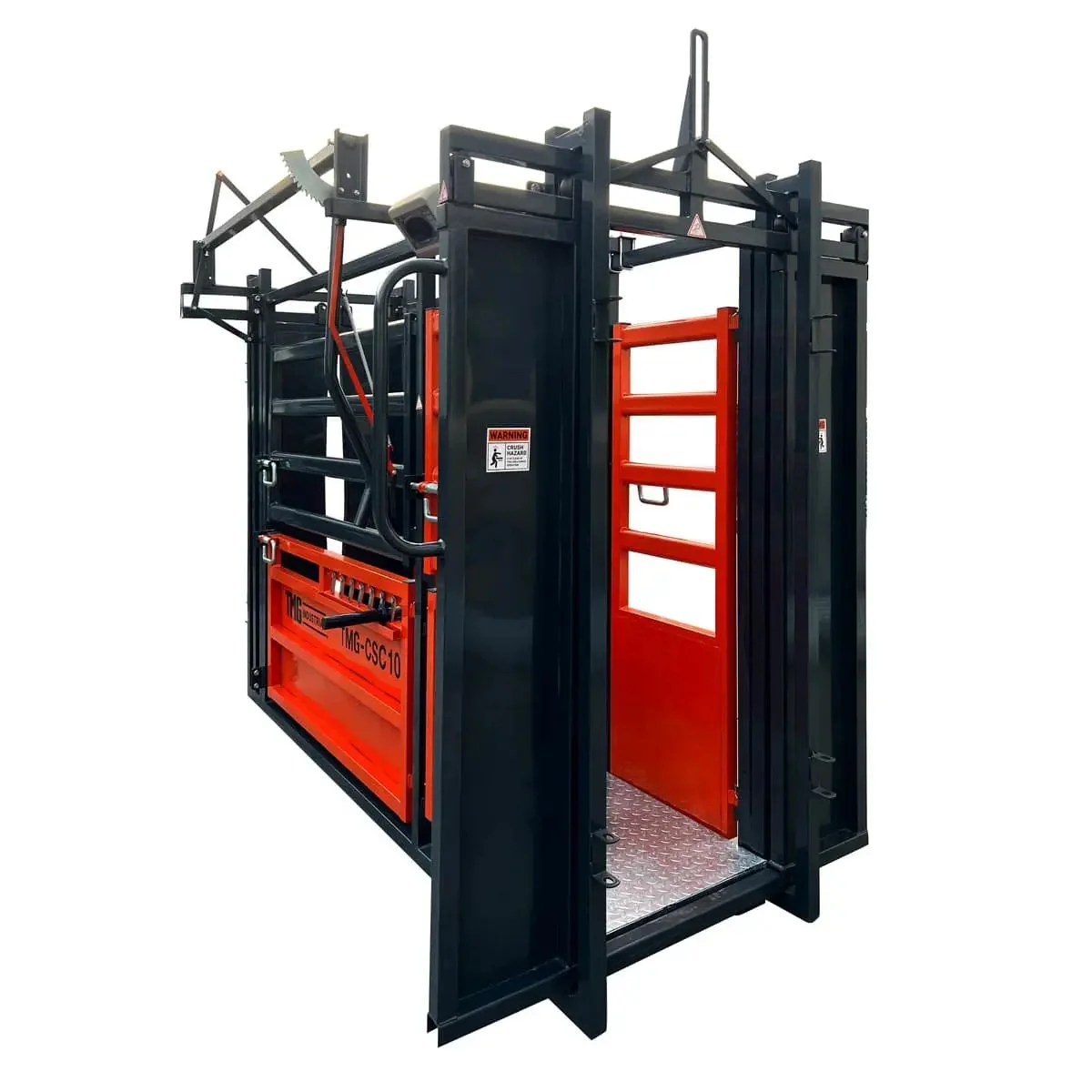 3m (10’) Cattle Work Chute, 2040 kg (4500 lb) Weight Scale, Side Exit, Upper/Lower Swing Openings, TMG‑CSC10 - Image 5