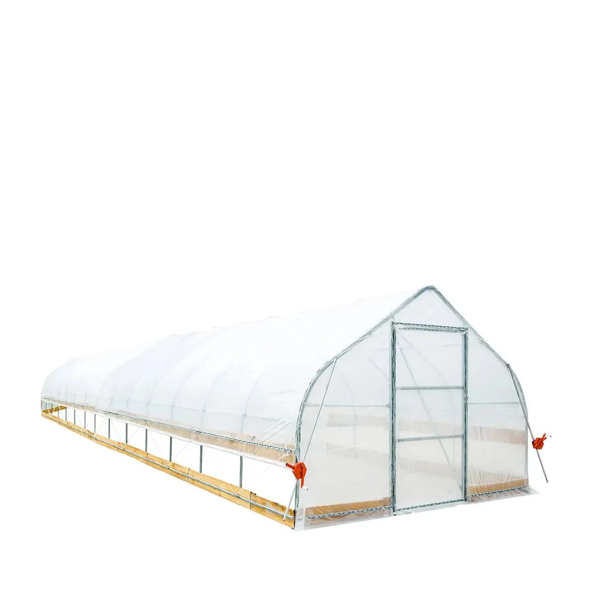 3.7 x 18 m Tunnel Greenhouse Grow Tent with 6 Mil Clear EVA Film, Roll-Up Sides, TMG-GH1260 - Image 2