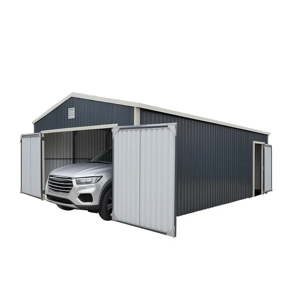 5 m × 7 m (16' × 24') Metal Garage Shed with Swing Front & Side Doors, 3.2 m (10'6") Peak Height, TMG-MS1624A - Image 19