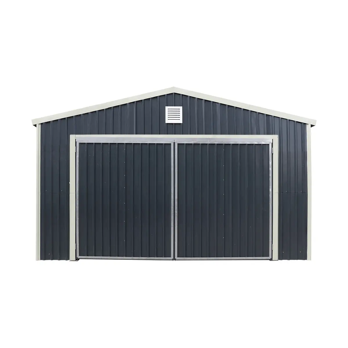 5 m × 7 m (16' × 24') Metal Garage Shed with Swing Front & Side Doors, 3.2 m (10'6") Peak Height, TMG-MS1624A - Image 20