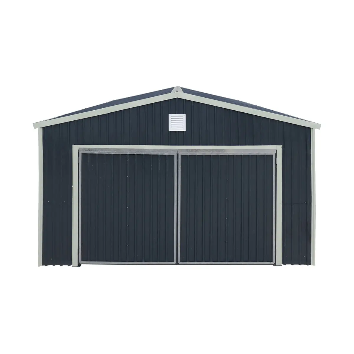 5 m × 7 m (16' × 24') Metal Garage Shed with Swing Front & Side Doors, 3.2 m (10'6") Peak Height, TMG-MS1624A - Image 23