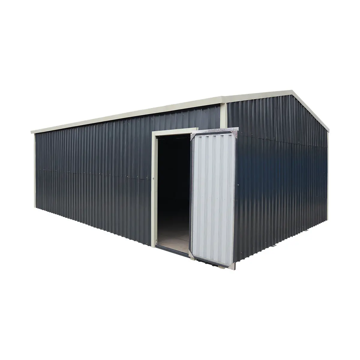 5 m × 7 m (16' × 24') Metal Garage Shed with Swing Front & Side Doors, 3.2 m (10'6") Peak Height, TMG-MS1624A - Image 26
