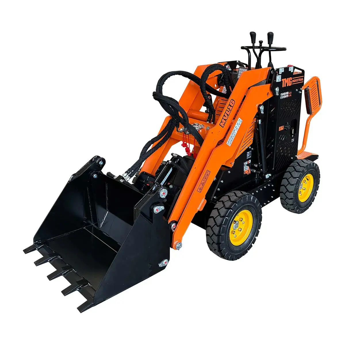 740 kg Wheeled Stand-On Skid Steer, 420cc/11.5 HP Gas Engine, 762 mm Bucket Width, TMG-MVL16