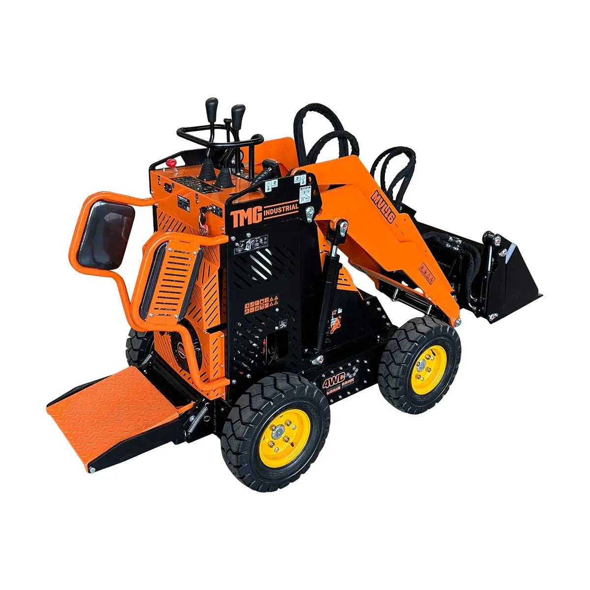 740 kg Wheeled Stand-On Skid Steer, 420cc/11.5 HP Gas Engine, 762 mm Bucket Width, TMG-MVL16 - Image 2