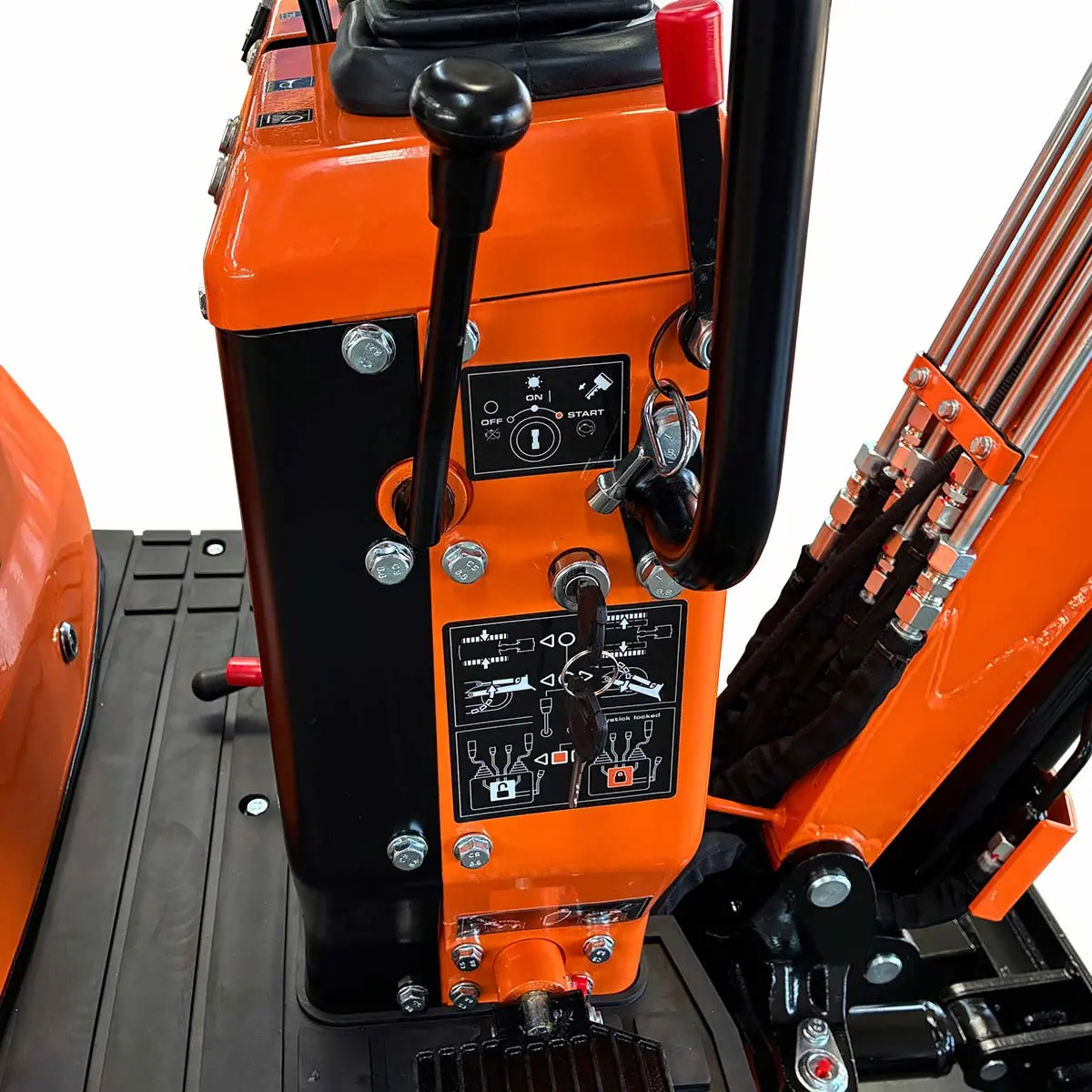 830 kg Mini Compact Excavator, 306cc/8.5 HP Gas Engine, 310 mm Bucket Width, 1179 kg Digging Force, TMG-MVE06 - Image 9
