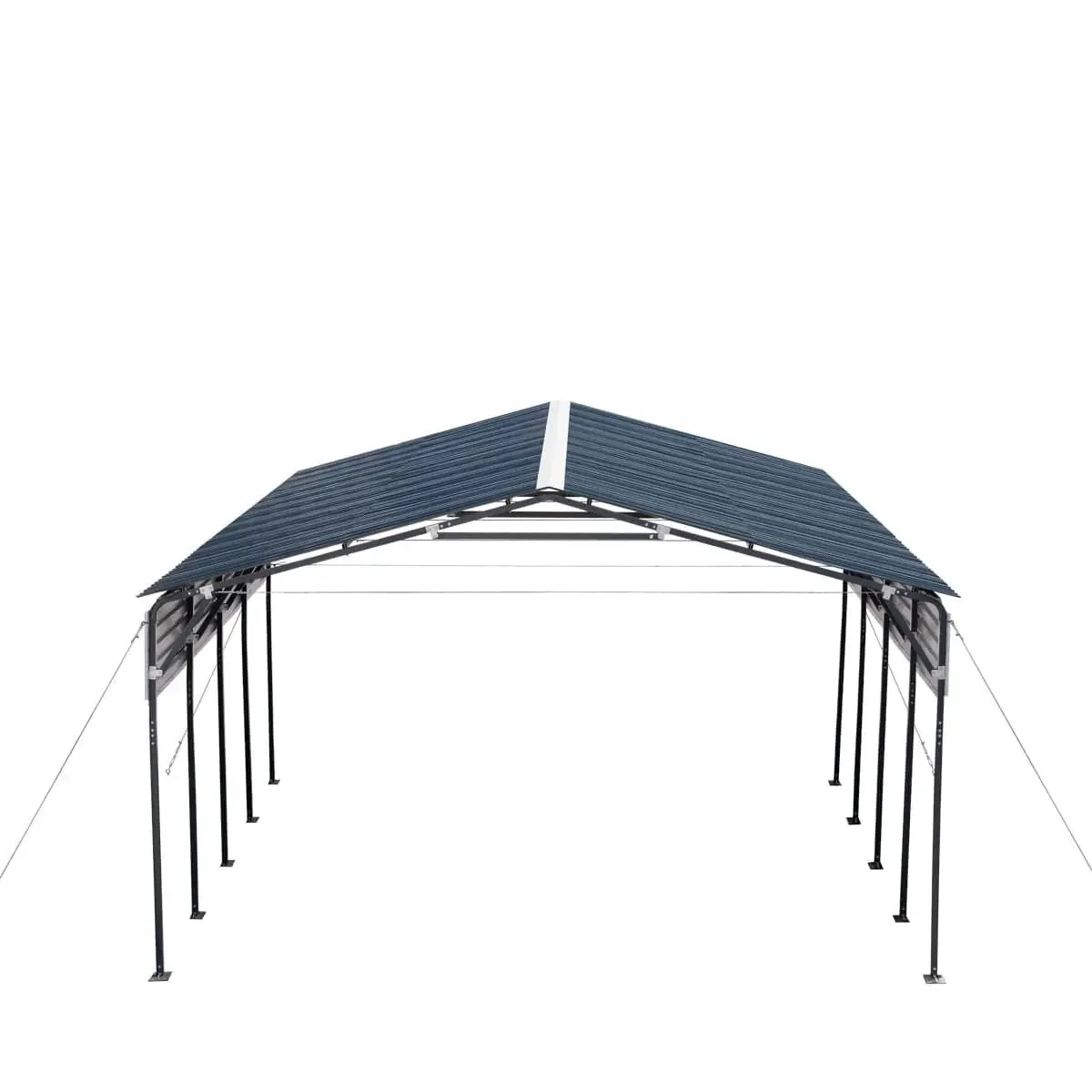 6 × 6 m Metal Shed Carport with 2.9 m Open Sidewalls, 3.8 m Peak Height, TMG-MSC2020 - Image 8