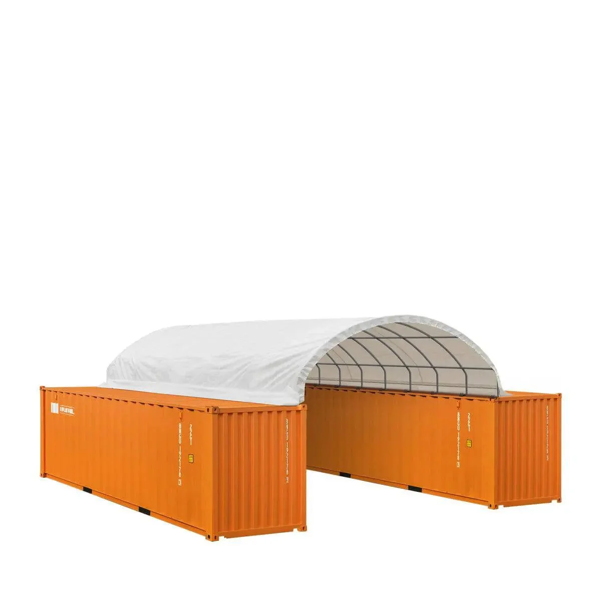 6 x 12m Container Shelter, 580 gsm Fire Retardant PVC Fabric, Water Resistant, UV Protected, TMG-ST2041CV - Image 3
