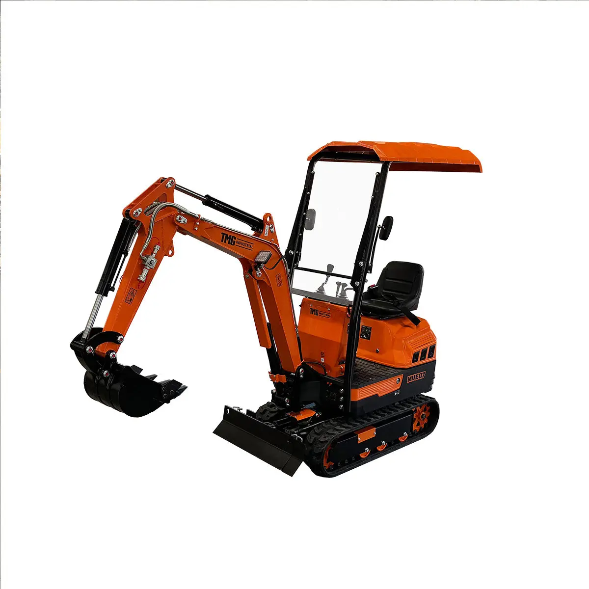 1000 kg Mini Compact Excavator, 420cc/14 HP Gas Engine, 350 mm Bucket Width, 1254 kg Digging Force, TMG-MVE07 - Image 18