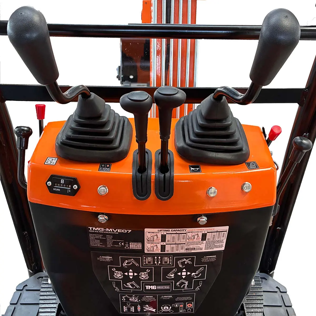 1000 kg Mini Compact Excavator, 420cc/14 HP Gas Engine, 350 mm Bucket Width, 1254 kg Digging Force, TMG-MVE07 - Image 9