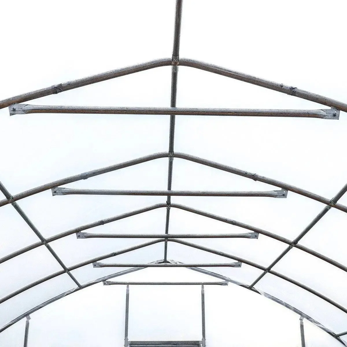 7.6 x 12 m Tunnel Greenhouse Grow Tent w/6 Mil Clear EVA Film, Roll-Up Sides, TMG-GH2540 - Image 19