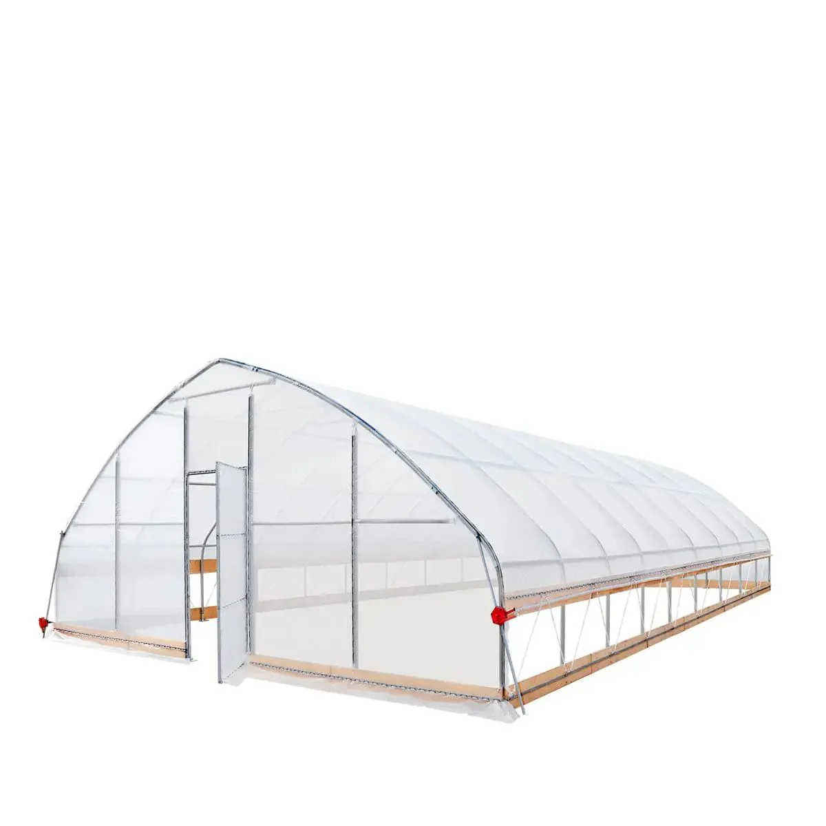 7.6 x 12 m Tunnel Greenhouse Grow Tent w/6 Mil Clear EVA Film, Roll-Up Sides, TMG-GH2540 - Image 7