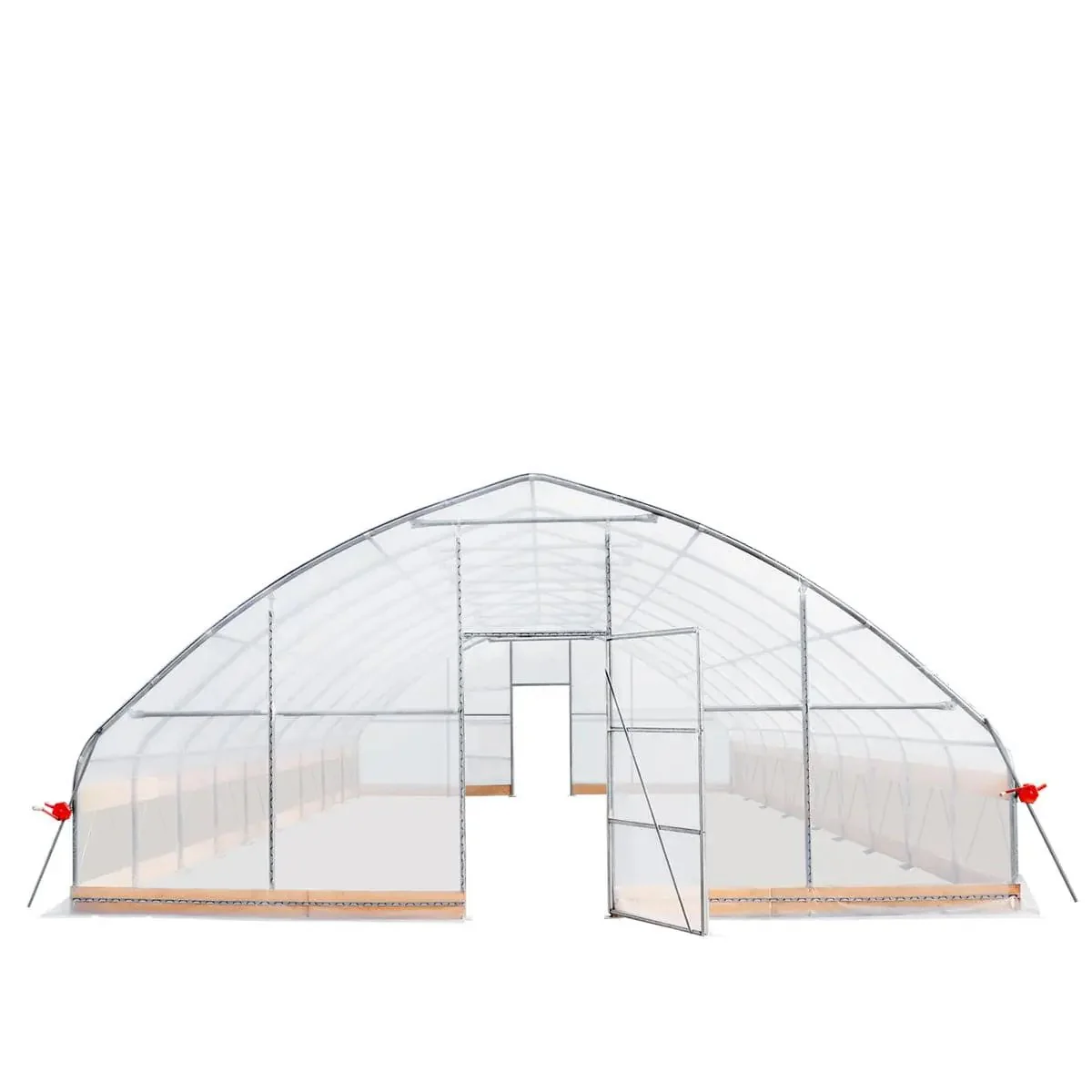 7.6 x 12 m Tunnel Greenhouse Grow Tent w/6 Mil Clear EVA Film, Roll-Up Sides, TMG-GH2540 - Image 8