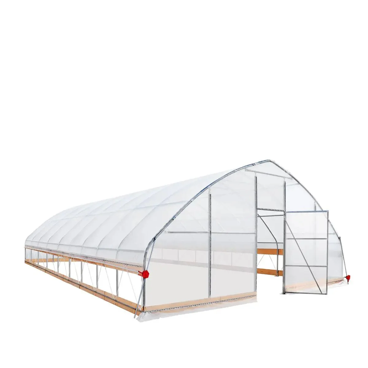 7.6 x 12 m Tunnel Greenhouse Grow Tent w/6 Mil Clear EVA Film, Roll-Up Sides, TMG-GH2540 - Image 9