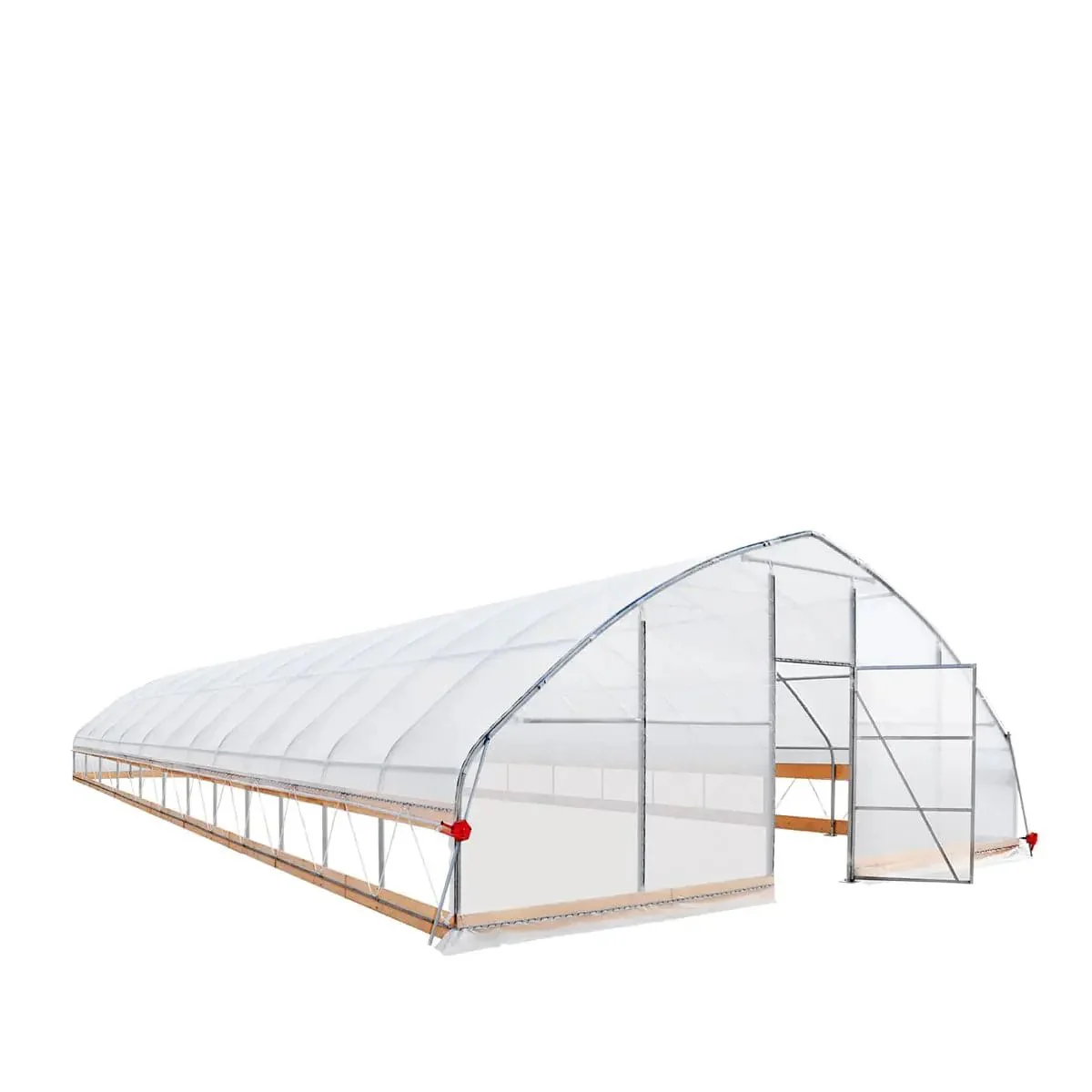 7.6 x 16 m Tunnel Greenhouse Grow Tent w/6 Mil Clear EVA Film, Roll-Up Sides, TMG-GH2550 - Image 9
