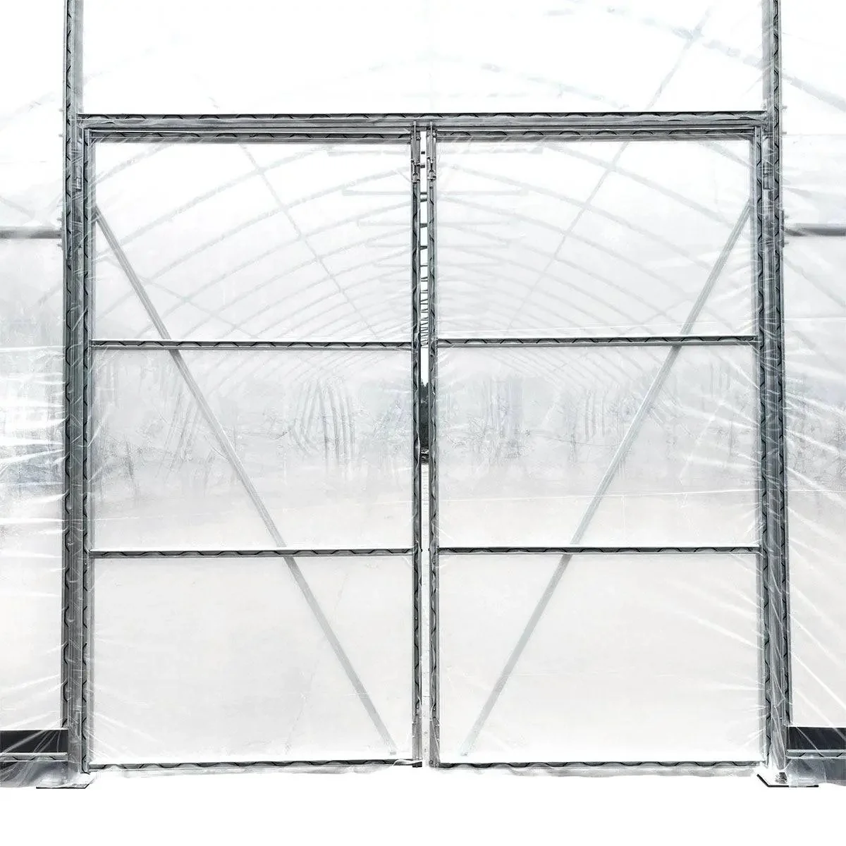 9 x 9 m Commercial Tunnel Greenhouse with 6 Mil Clear EVA Film, Roll-Up Sides, TMG-GH3030 - Image 19