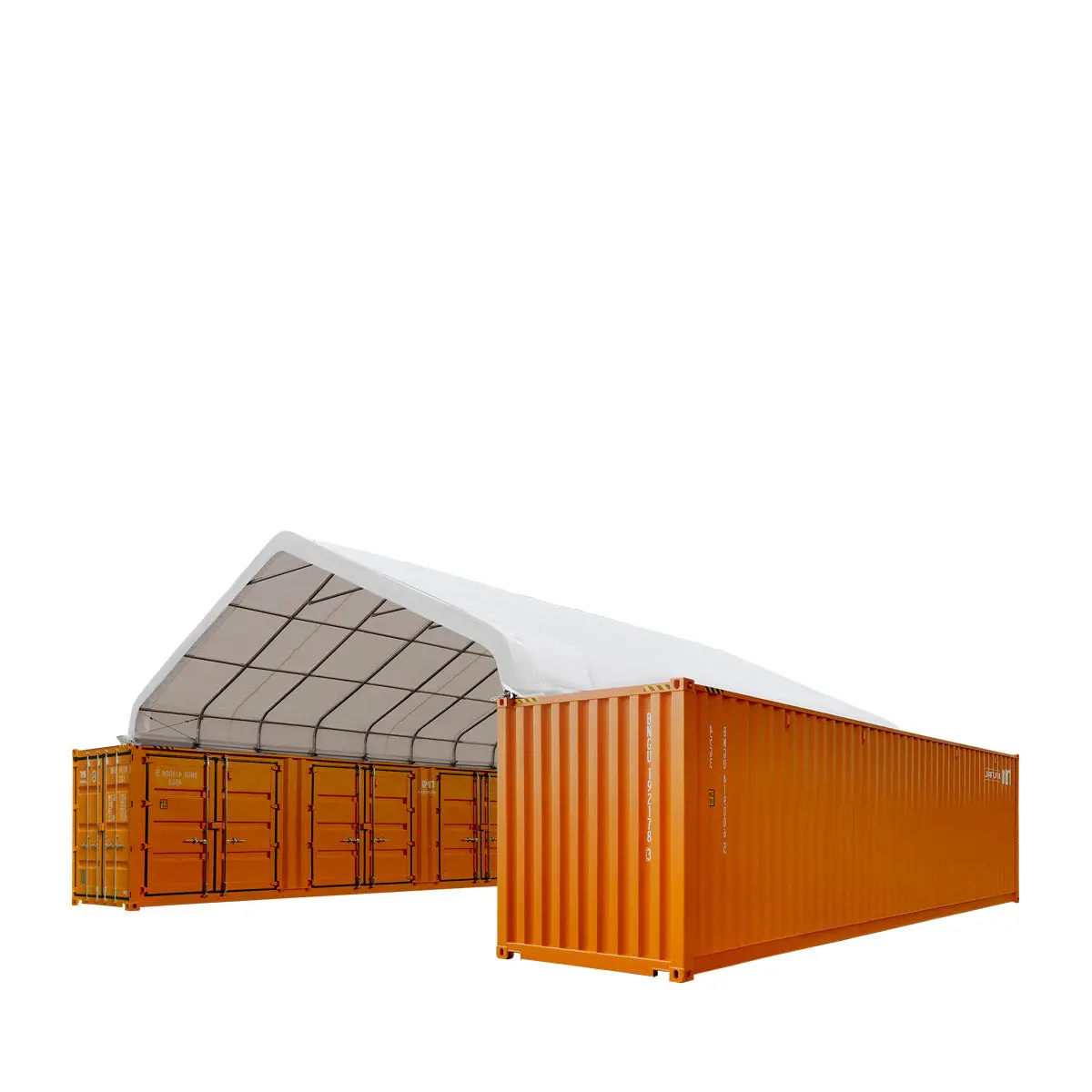 TMG Heavy Series™ 9m × 12m (30' × 40') PVC Fabric Container Peak Roof Shelter, Heavy Series™, Fire Retardant, UV Protected, TMG-ST3042CV (Previously ST3041CV)