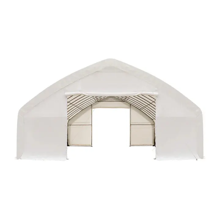 9 x 15 m Straight Wall Peak Ceiling Storage Shelter with Heavy Duty 300 GSM PE Cover TMG-ST3052E (Previously ST3050E) - Image 17