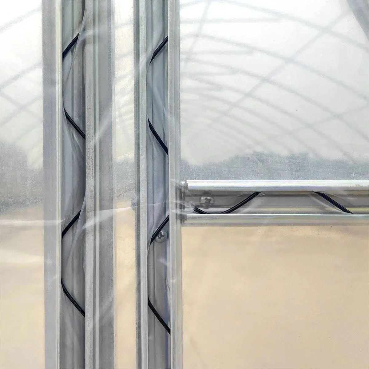 9 x 25 m Commercial Tunnel Greenhouse with 6 Mil Clear EVA Film, Roll-Up Sides, TMG-GH3080 - Image 22