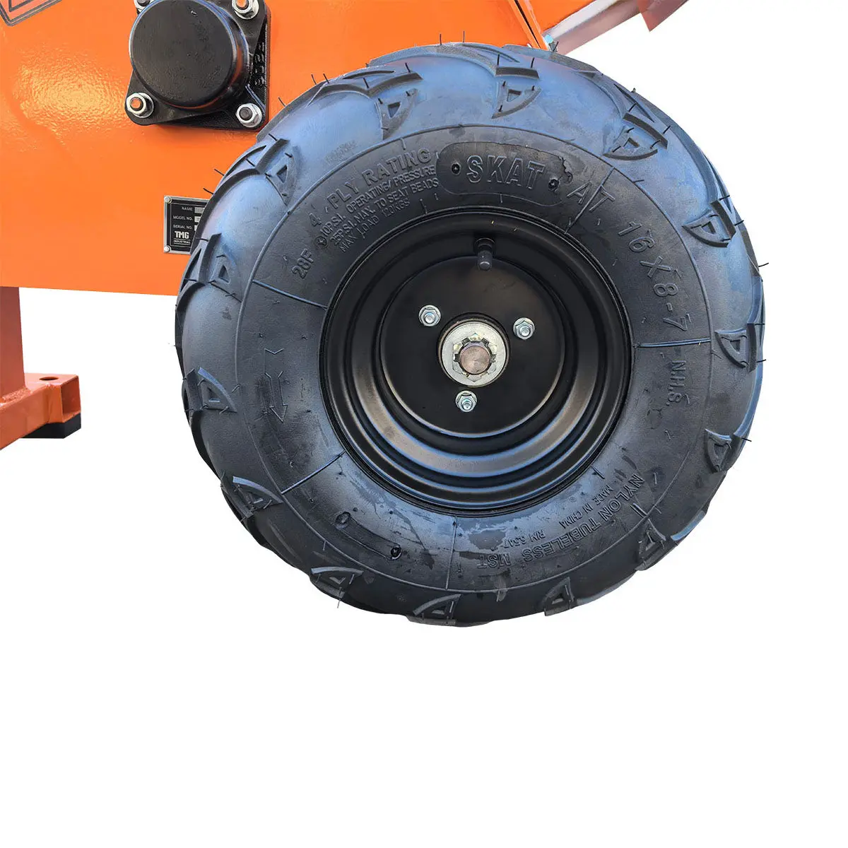 120 mm Wood Chipper with 14 HP Gas Engine, Electric Start, 50 mm Hitch Tow-Behind, TMG-GWC20L - Image 10