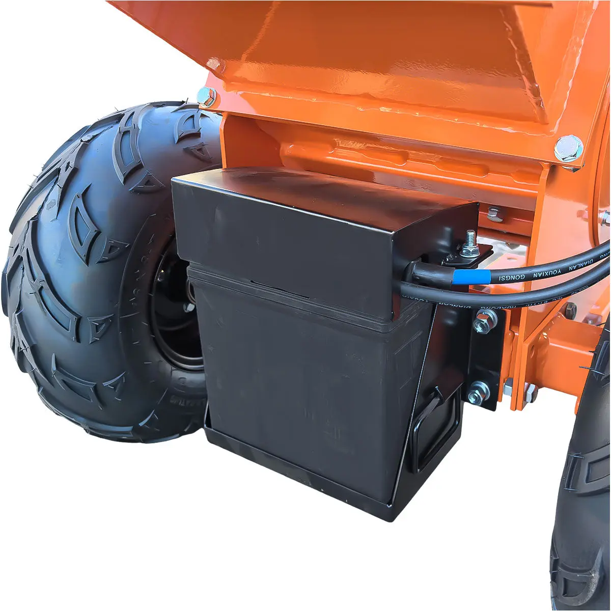 120 mm Wood Chipper with 14 HP Gas Engine, Electric Start, 50 mm Hitch Tow-Behind, TMG-GWC20L - Image 7