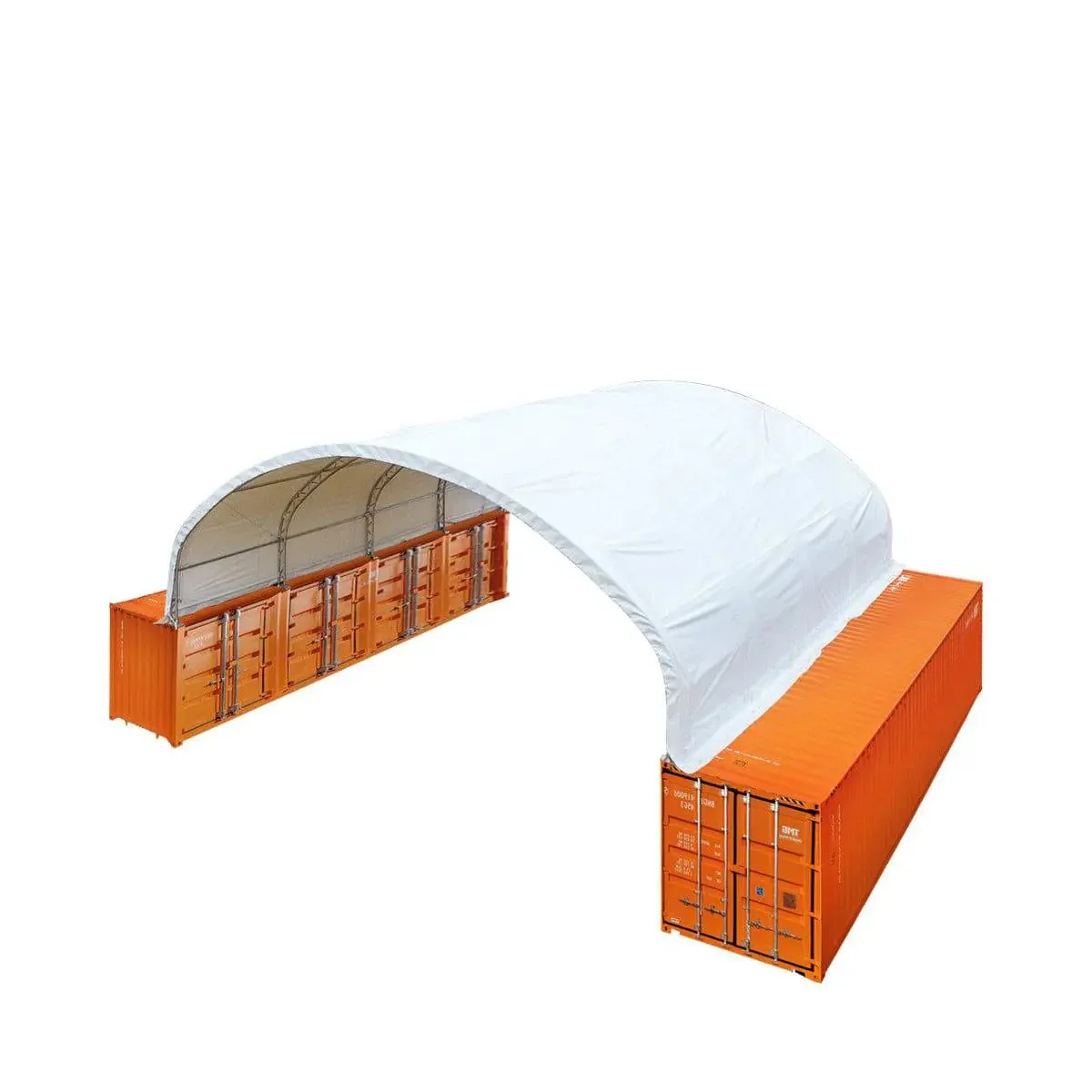 12 x 12m Dual Truss Container Shelter with Heavy-Duty 710 gsm PVC Cover, TMG-DT4041C - Image 7