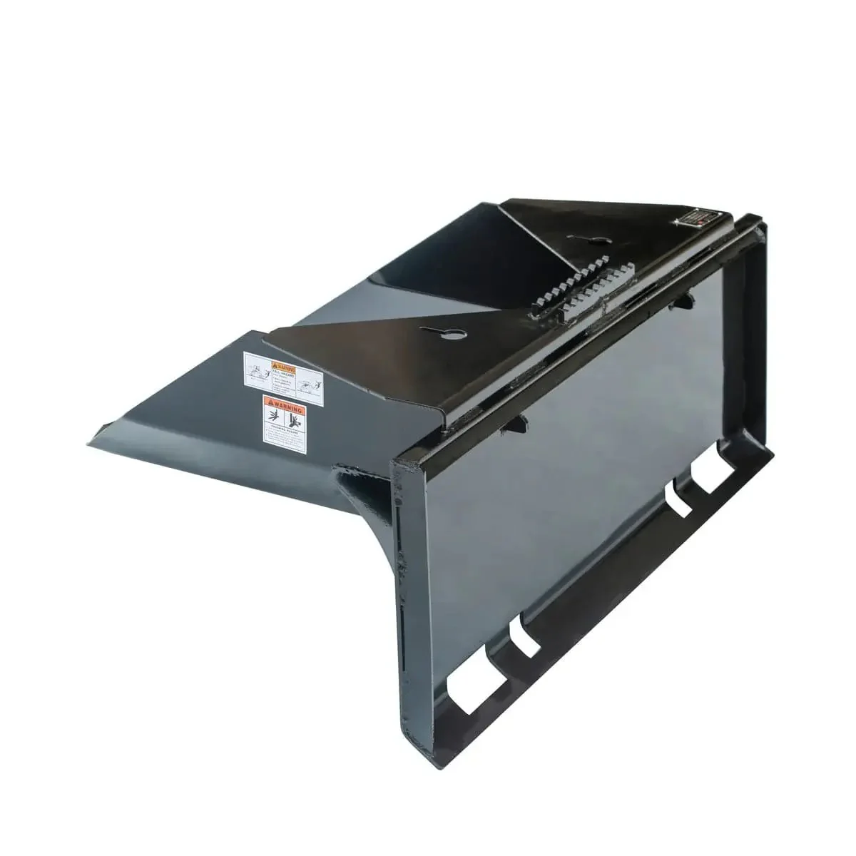 1067 mm (42″) Heavy Duty Skid Steer Tree Scoop, 680 kg (1500 lb) Capacity, Chain Slot Tie Downs, TMG-TS42 - Image 4
