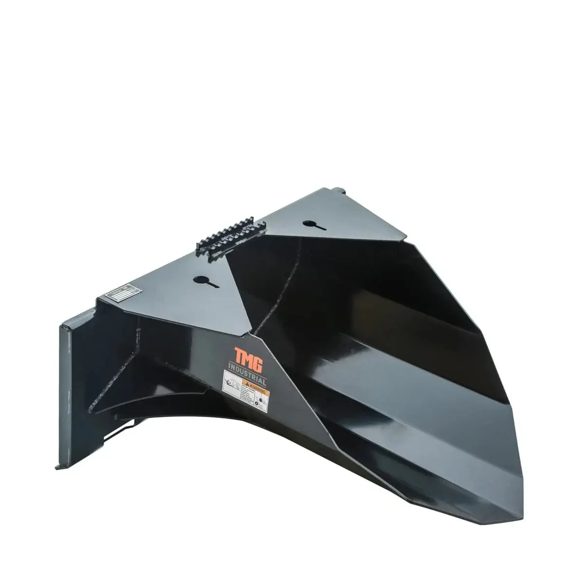 1067 mm (42″) Heavy Duty Skid Steer Tree Scoop, 680 kg (1500 lb) Capacity, Chain Slot Tie Downs, TMG-TS42 - Image 7