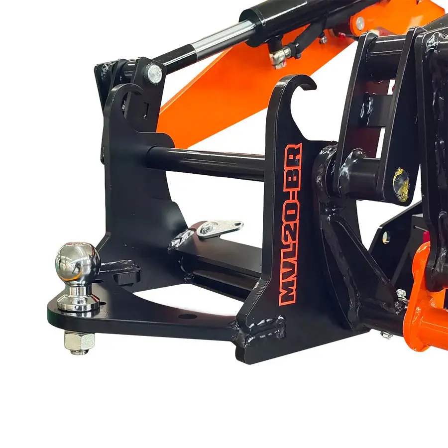 50 mm (2") Ball Mount Hitch Receiver, Works for TMG-MVL16 & TMG-MVL20 Stand-on Skid Steer, TMG-MVL20-BR