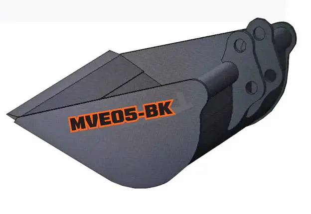 500 mm (20") Grading Bucket, 0.1 m³ (3.5 cu-ft) Capacity, Works for TMG-MVE05, TMG-MVE05-BK - Image 4