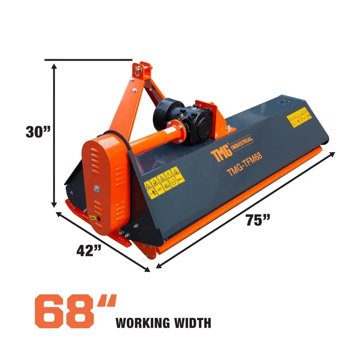 1750 mm (68") Heavy Duty Flail Mower with Forged Hammers for Tractors 30 - 60 HP, TMG‑TFM68 - Image 3