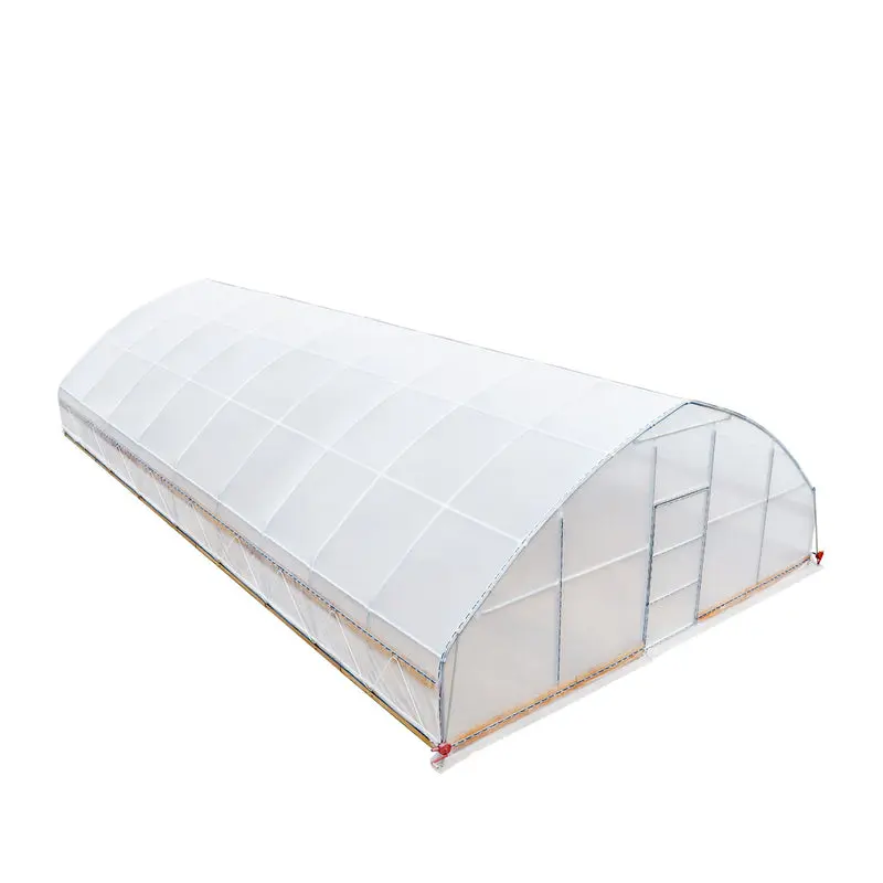7.6 x 12 m Tunnel Greenhouse Grow Tent w/6 Mil Clear EVA Plastic Film, Cold Frame, Hand Crank Roll-Up Sides, Peak Ceiling Roof, TMG-GH2540-V2 (Previously GH2540) - Image 11