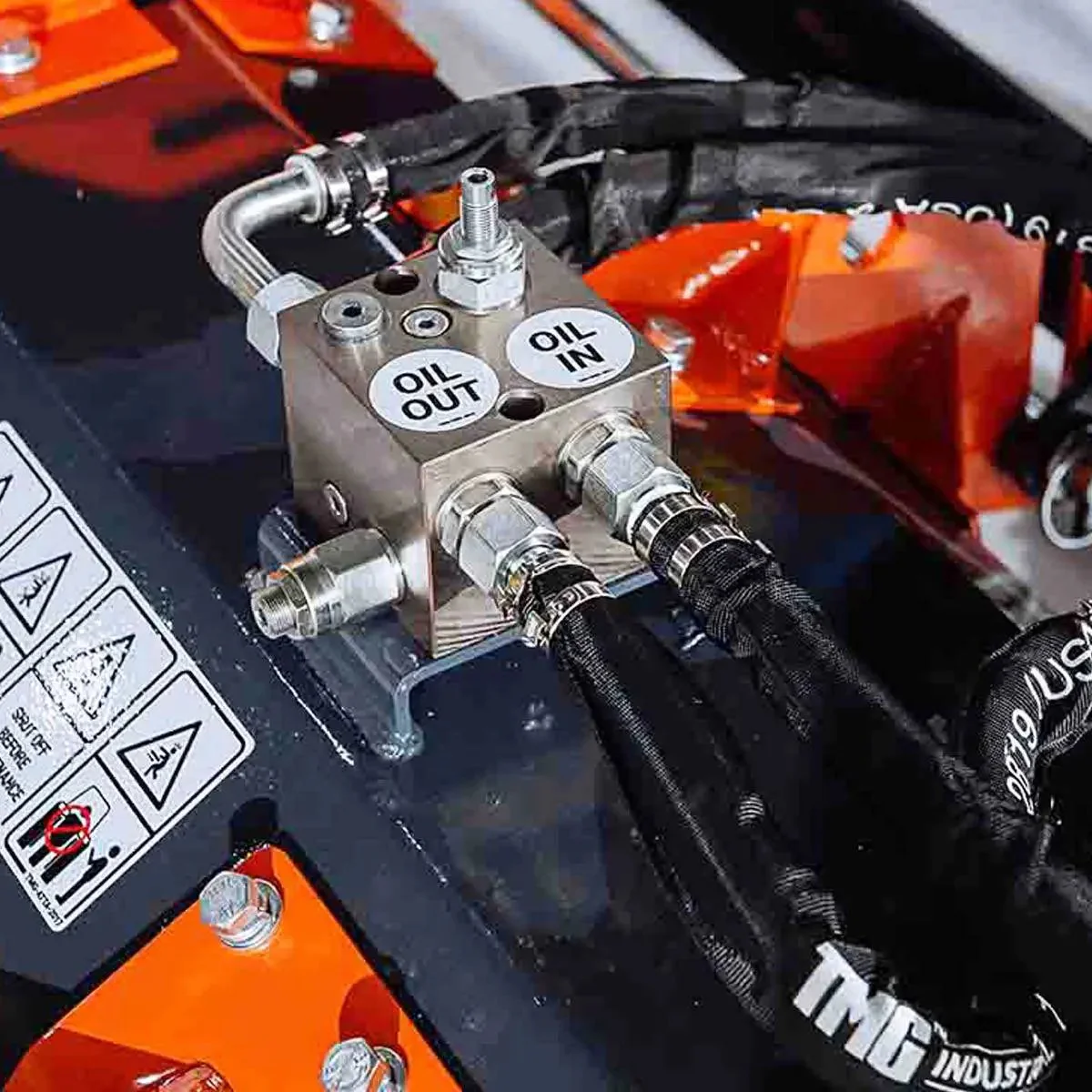 1830 mm (72") Hydraulic Skid Steer Flail Mower, TMG-SFM72 - Image 9