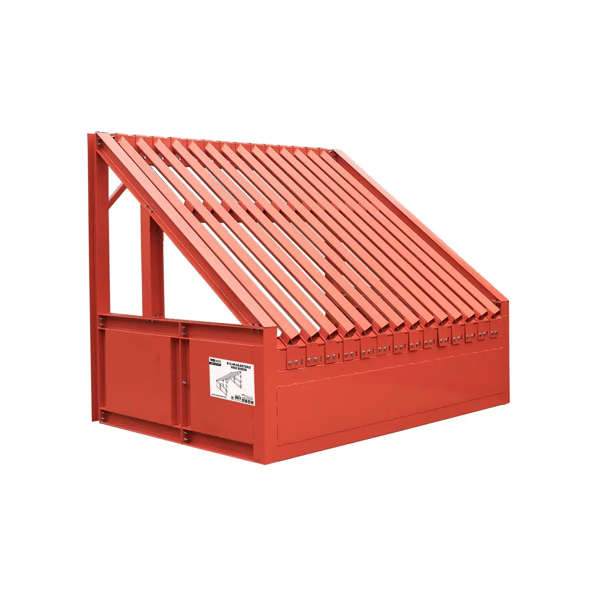 244 cm Heavy-Duty Grizzly Rock Screen (8') with Adjustable Deck Bars, 2268 kg Capacity (5000 lb), TMG-RS08 - Image 10