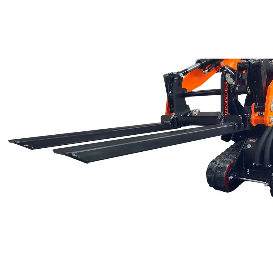 800 mm (31-1/2") Pallet Fork, Heavy-duty High-Strength Steel, Works for TMG-MVL16 & TMG-MVL20 Stand-on Skid Steer, TMG-MVL20-PF