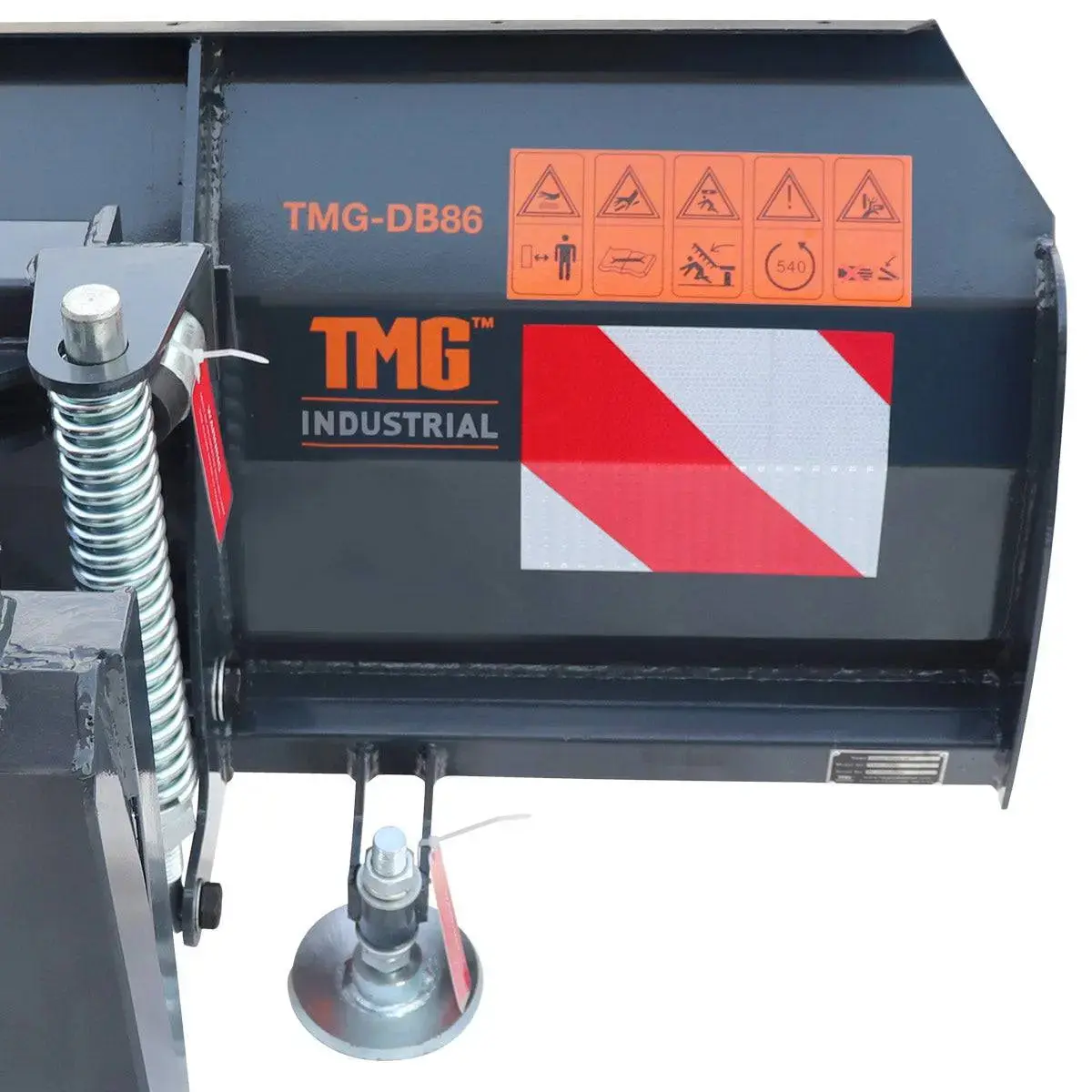 239 cm Skid Steer Dozer Blade/Snow Plow Pusher (94"), 30° Left & Right, Bolt-On Cutting Edge, Adjustable Skid Shoes, Universal Quick Mount, TMG-DB94 - Image 10