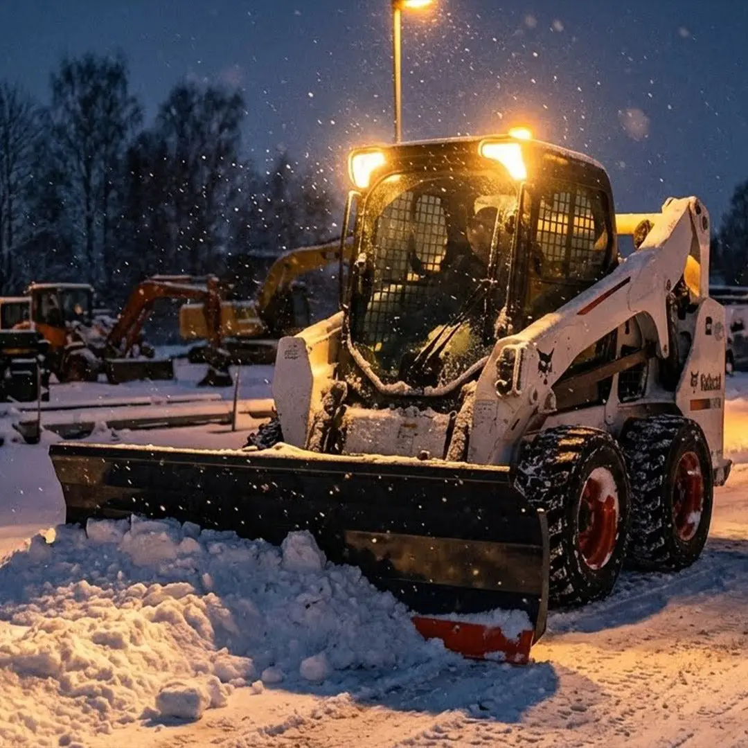 239 cm Skid Steer Dozer Blade/Snow Plow Pusher (94"), 30° Left & Right, Bolt-On Cutting Edge, Adjustable Skid Shoes, Universal Quick Mount, TMG-DB94 - Image 4