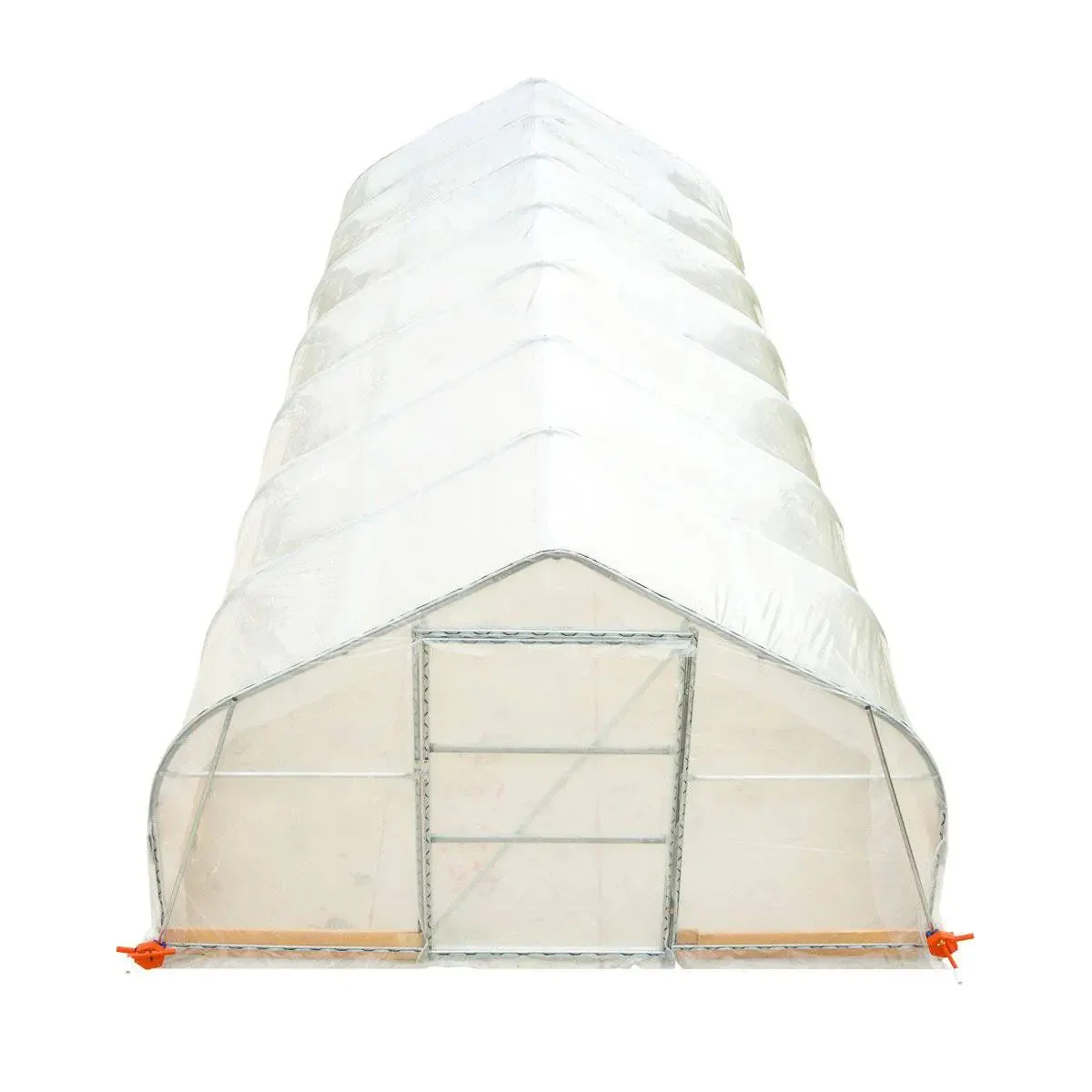3.7 x 9 m Tunnel Greenhouse Grow Tent with 6 Mil Clear EVA Film, Roll-Up Sides, TMG-GH1230 - Image 9