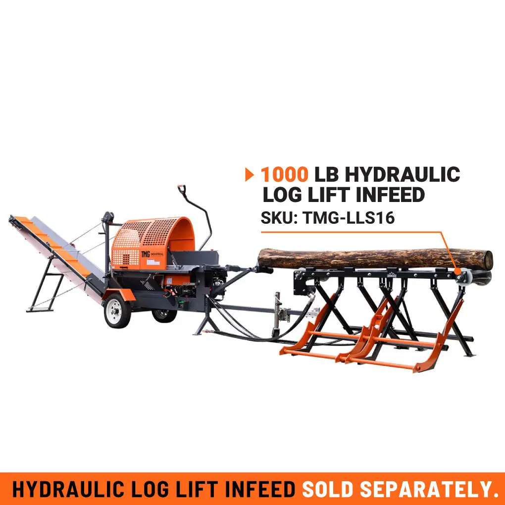 Firewood Processor with Conveyor, 15 HP Gas Engine, 457 mm STIHL® Chainsaw, ∅381 mm x 610 mm Log Capacity, TMG-GLS16 - Image 3