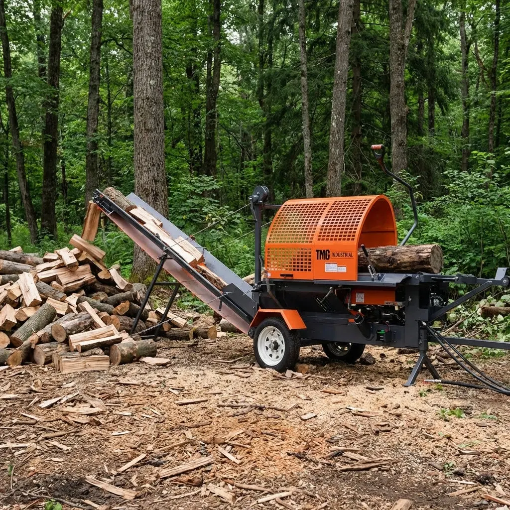 Firewood Processor with Conveyor, 15 HP Gas Engine, 457 mm STIHL® Chainsaw, ∅381 mm x 610 mm Log Capacity, TMG-GLS16 - Image 4