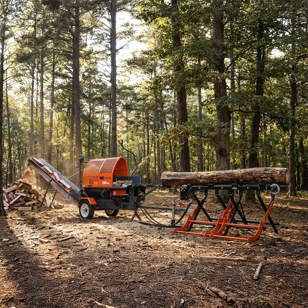 Firewood Processor with Conveyor, 15 HP Gas Engine, 457 mm STIHL® Chainsaw, ∅381 mm x 610 mm Log Capacity, TMG-GLS16 - Image 5