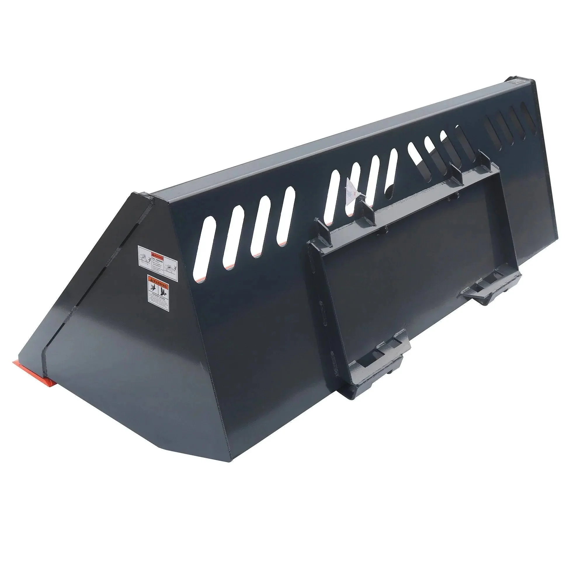 2130 mm (84") Heavy-Duty Mulch/Snow Bucket for Skid Steers, Universal Quick Attach Mount, TMG-SN84 - Image 2