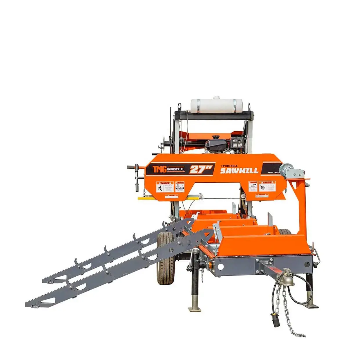 Log Loading Ramp Kit for Sawmill Trailer PSM27, Mast/Boom, 178 cm Ramp Length, 1724-lb Load Capacity, TMG-PSM27-Lramp - Image 8