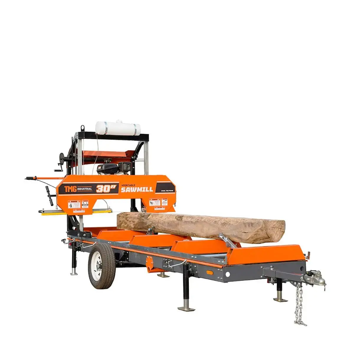 Primary Sub-Frame for Sawmill Trailer PSM30, 1994-kg Capacity, Leveling Jacks, Anti-Tipping Rail Guard, TMG-PSM30-Sframe - Image 2