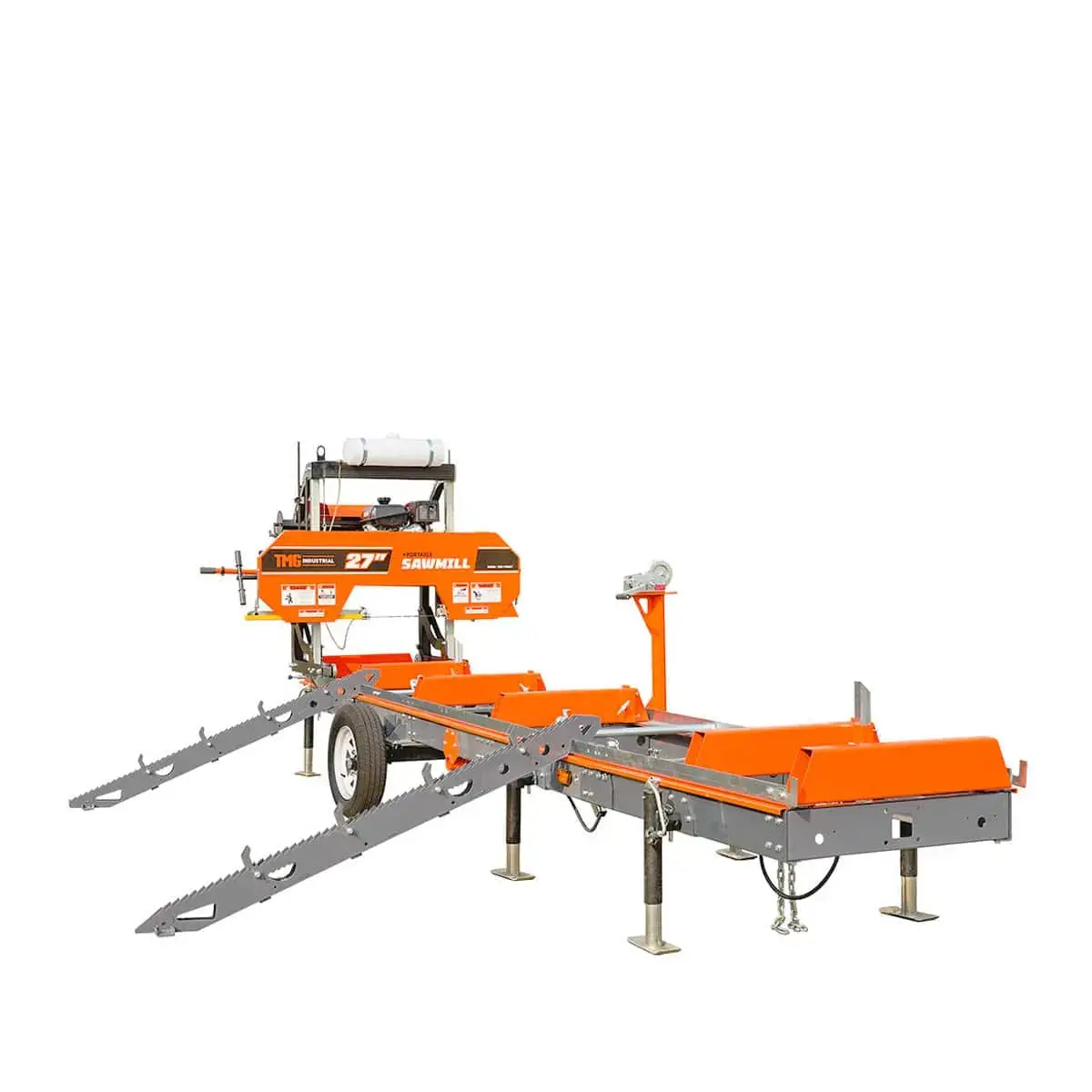 Sub-Frame Extension for Sawmill Trailer PSM27, 1996-kg Capacity, Anti-Tipping Rail Guard, TMG-PSM27-Sframe-4EX - Image 2